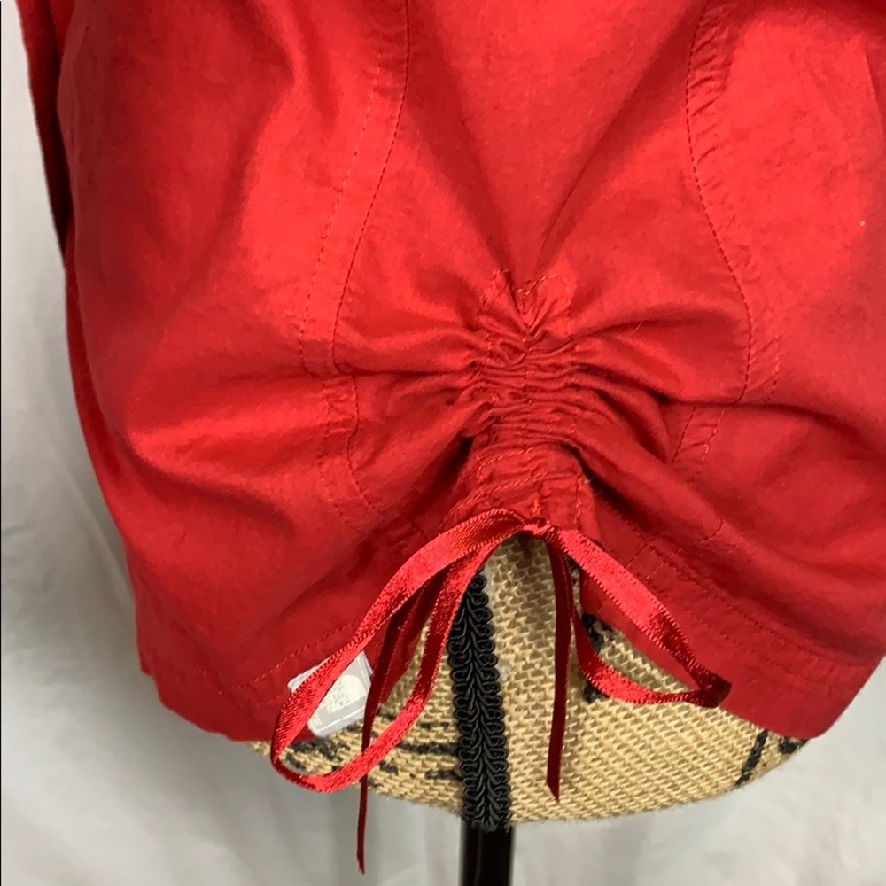 North Face Cranberry Button Down Small - image 4